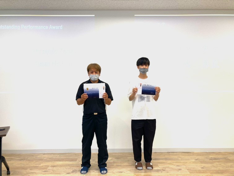 ８月度優秀社員賞